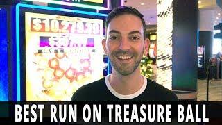 Best Run on HIGH LIMIT Treasure Ball!  Dragon on FIRE!
