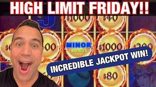 MASSIVE JACKPOT on Dragon Link!! | $25 MAX BET Huff N’ Puff  bonus!! | Mighty Cash!