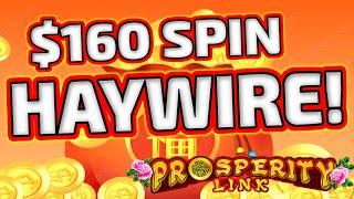 OMG!  THE MACHINE HAYWIRED WHEN I WAS BETTING $160 PER SPIN!
