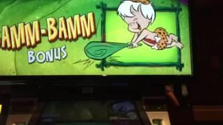 Flintstones Slot Machine Bam-Bam Bonus The D Casino Fremont St Las Vegas