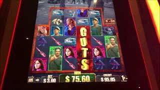 YOUTUBE RECORD 175 FREE SPINS WALKING DEAD SLOT MACHINE!  MAX BET!