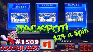 3 Reel Slots Jackpot Handpay Double 3x4x5x Times Pay, Black Diamond Platinum Slot 赤富士スロット ジャックポット