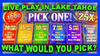CASINO HOPING IN LAKE TAHOE  LIVE PLAY ON FIRE LINK AT Montbleu BLUE  BIG WINS AND BONUS