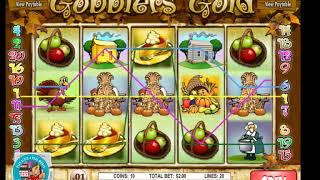 GOBBLERS GOLD Slot Machine  RIVAL GAMEPLAY   PLAYSLOTS4REALMONEY