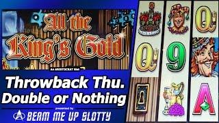 All The King's Gold Slot - TBT Double or Nothing, Live Play with Free Spins and Re-Spins
