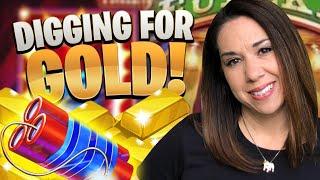SLOT QUEEN goes digging for GOLD !! And she FINDS IT !!