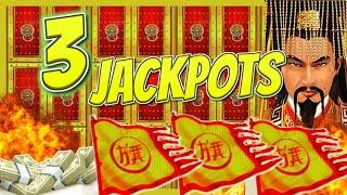 INSANE TRIPLE DRAGON LINK JACKPOTS!  $100 High Limit Golden Century Slots in Vegas!