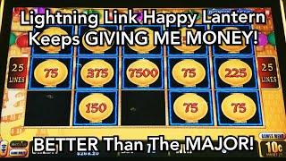 BETTER than the MAJOR! Lightning Link Happy Lantern Keeps GIVING ME MONEY!