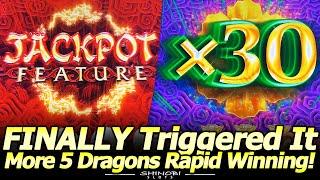 Finally Triggered the 5 Dragons Rapid Jackpot Feature! Another Winning Session with 5 Dragons Slots!