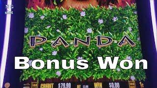 Gold Panda Slot Machine Bonuses & Big Win Line Hit | Live Play