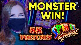 HUGE WIN! My Biggest Ever On Spin It Grand! 88 Fortunes Slot Machine Bonus!