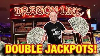 Winning Double Jackpots on Dragon Link  $50 Max Bet Golden Century + Happy & Prosperous