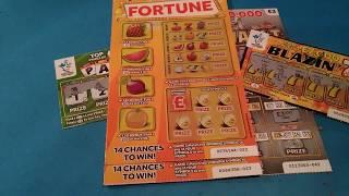 •Over £30,00 Scratchcard.•Cash Vault.•Fruity Fortune•Triple Payout•£250,000.Payday.Blazin7s