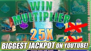MY BIGGEST HIGH LIMIT JACKPOT WITH 25X ON POWER SPINS SLOT MACHINE   CRESCENT MOON CASINO SLOT
