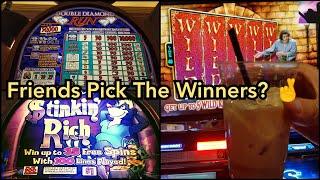Friends Pick the WINNERS!  Awesome Last Spin on High Limit Stinkin' Rich + The Princess Bride