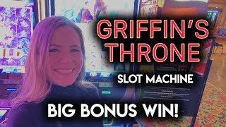 BIG BONUS WIN! Griffin's Throne Slot Machine!!