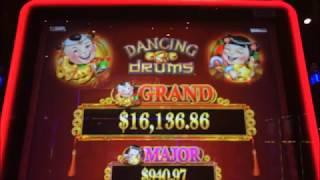 DANCING DRUMS FINALLY PAYS OFF!!  Nice Bonus Win ~ Live Slot Play @ San Manuel