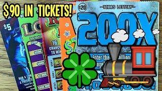 It Had To Happen! $90 in TEXAS LOTTERY Scratch Off Tickets