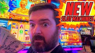 Playing ALL NEW Slots At Grand Casino!  Huff N' More Puff And 5 Dragons Ultra!
