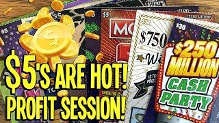 $120/Tickets! PROFIT SESSION!  7X WINNERS! $5's ARE HOT!   TX Lottery Scratch Offs