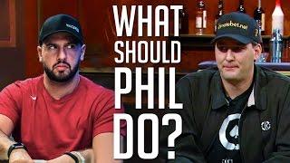 Hellmuth Tilts And AGONIZES Over This Tough River Decision
