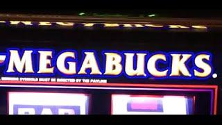 MEGABUCKS 3X4X5X Double Times Pay LIVE PLAY Slot Machine Pokie at Caesars, Las Vegas