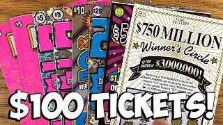 WINS! $30 $750 Million Winner's Circle, $20 200X + LOTS MORE!  TEXAS LOTTERY Scratch Offs