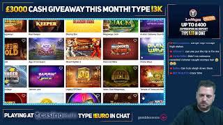 Online Slots & Casino with Jamie - type !3k for exclusive giveaway!