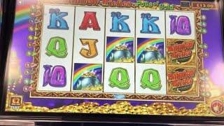 Rainbow Riches&Monty’s Millions with Pots&Max Pie attempts.