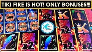 TIKI FIRE Lightning Link Slot Machine is HOT, HOT, HOT! Only Bonuses!!!