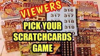 WOW!..SCRATCHCARDS VIEWERS  PICKS