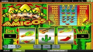 Tres Amigos  free slots machine game preview by Slotozilla.com