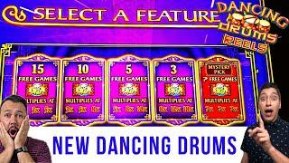 A new Dancing Drums Slot Machine? Which FREE GAMES would you PICK?