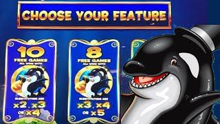 First Attempt BIG BONUS WIN!  Whales of Cash RISING FORTUNES New Slot | Casino Countess
