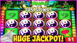 OMG 105 Spins Pays HUGE JACKPOT! China Shores High Limit Slot Machine