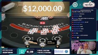 $50,000 Blackjack Live Stream - Watch till the End - Crazy Finish