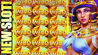 NEW SLOT! THAT'S A LOT OF WILDS!! EGYPTIAN LINK Slot Machine (IGT).