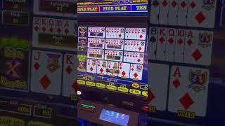 20 video poker hands holding 4 to the Royal Flush How many do we get?! #shorts