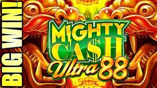 BIG WIN! NEW! GOT THE ULTRA 88 FEATURE!!  MIGHTY CASH ULTRA 88 Slot Machine (Aristocrat)