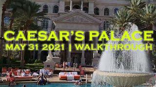 Caesar's Palace Las Vegas - Casino Room Pool Walkthrough - Memorial Day 2021