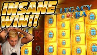 HUGE WIN!!!! Legacy Of Ra BIG WIN - INSANE WIN on Casino Game