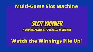 Watch the Winnings Pile up playing this Slot Machine - Multi-Game!