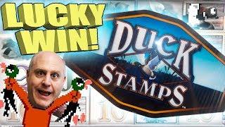 LUCKY WIN! 2 HANDPAYS Duck Stamps Slot Machine | The Big Jackpot