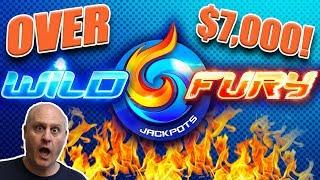 OVER $7,000 JACKPOT! Wild Fury Bonus Round BIG WIN The Big Jackpot | The Big Jackpot