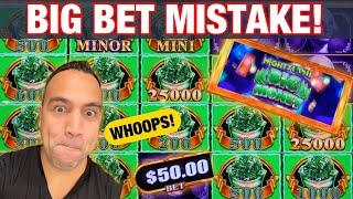 $50 ACCIDENTAL BET MIGHTY CASH JACKPOT | MY MOST SHOCKING WIN!!