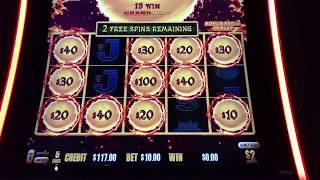 $2 Denom Big win Dragon Link slot machine Pokie Bonus Round $10 bet