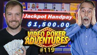 $30 a Spin on $2 Video Poker - Dealt Quads! Video Poker Adventures 119 • The Jackpot Gents