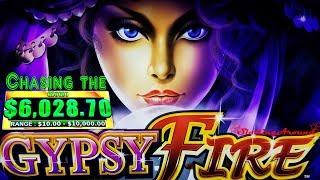 Chasing a progressive on Gypsy Fire Slot Machine! at San Manuel Casino