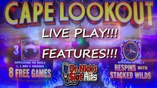 **NEW FIRST LOOK!!!/LIVE PLAY w/ FEATURES!!!** Cape Lookout Slot Machine