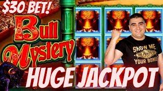 High Limit Konami Slot Machine HUGE HANDPAY JACKPOT | Bull Mystery Slot Machine BIG JACKPOT